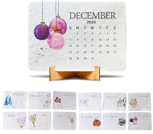 Calendario da tavolo 2026, strumento di pianificazione a tema 'amore, agenda da 12 , organizzatore di famiglia, calendario da tavolo decorativo per uffici, casa, assistenti aziendali