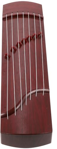 ERINGOGO Mini Guzheng Instrument à Cordes pour Débutants Garçon et Filles Musical Éducatif Compact en Bois Marron Foncé Accessoire Portable pour Apprentissage et Initiation Musicale