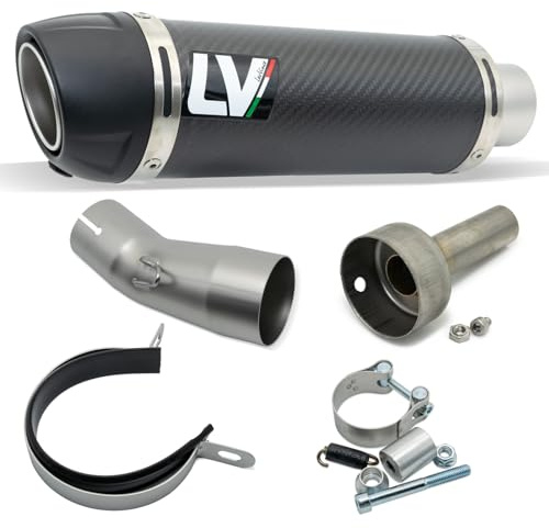 LeoVince silenziatore finale GP CORSA EVO RACING Carbon, tappo in tecnopolimero & DB-Killer compatibile con Kawasaki Ninja 400 2018-2023 / Ninja 500 / SE 2024-2026 / Z 400 2019-2023