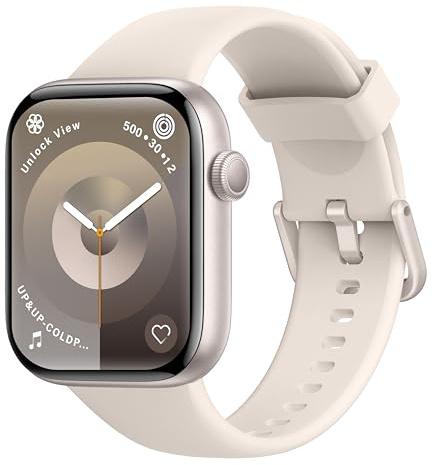 Reloj Inteligente Mujer Hombre, 1.85 Smartwatch con Llamadas Bluetooth, 140+ Modos Deportivos Smart Watch con SpO2/Pulsómetro/Monitor de Sueño/Podómetro, Impermeable IP68 Smart Watch Para Android iOS