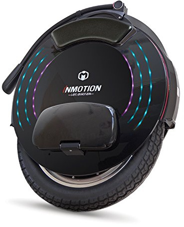 Inmotion Monociclo Elettrico V10F, Adulto, Negro, Motor 2000W, Autonomia Fino a 75km, 25km/h, neumático Inflable 16, Bluetooth, Altavoz Estéreo