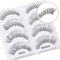 DYAFIN 3D Pestañas Postizas Multipack Pestañas Postizas Naturales Cobertura Completa 4 Pair DF KS02