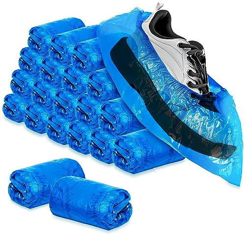 com-four® 200x Copriscarpe Usa e Getta di Alta Qualità, 5 g per Copriscarpa - Calzari in Plastica - Scarpa Impermeabile Monouso, Taglia Unica
