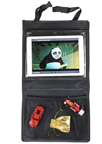 INION - Trittschutz für Kinder Rückenlehnenschutz Autositzschoner wasserdicht sitzschoner für die Rückenlehne (Rücksitz Tablet-Fach)