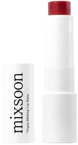 mixsoon Vegan Melting Lip Balm 02. Dry Rose - Plant-Based Nutrient Recharge for Dry Lips, Non-Sticky Melting Formula for a Refined & Healthy-Looking Glow, 4.1g