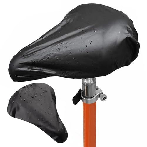 O5O2 1 pc sattelschutz wasserdicht Fahrrad,fahrradsattel überzug,sattelbezug Fahrrad,gelsattel Damen überzug,sattelschutz wasserdicht,leicht zu tragen und passend für meisten fahrräder(Schwarz,groß)