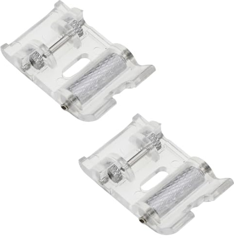 EOYVAIL Piedini premistoffa macchine da cucire，Piedino per macchina da cucire, piedino a rullo per macchina da cucire domestica, compatibile con tutte le macchine da cucire (2 pezzi)