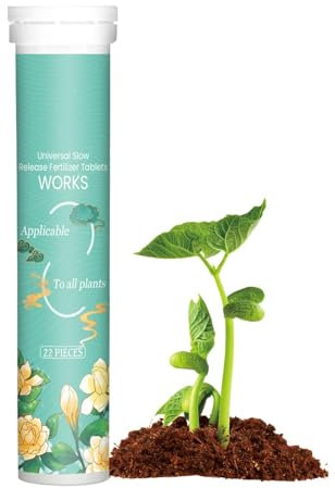 Alimento vegetale, fertilizzante per piante domestiche | Fertilizzante organico in compresse a rilascio lento da 22 pezzi | Concime per piante da giardino, fertilizzante per piante d'appartamento, fer