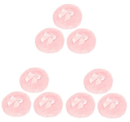 JOINPAYA 3 Sätze Bogen Puff Make-up Puderquaste Körperpuderquaste Kompakte Puderquaste Formel Spender Talk Werkzeug -puff Puderquasten Für Den Haushalt Plüsch- Rosa 3 Stücke * 3