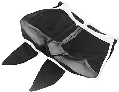 Generic Cómoda Máscara contra Moscas de Caballo, Corte 3D, Antimoscas con Orejas para una Visibilidad Total, Máscaras contra Moscas para Caballos Adecuadas para Uso Durante Todo el Día (#1)
