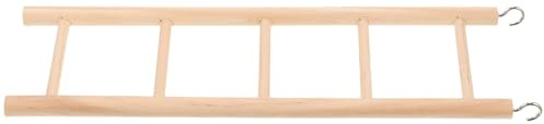 OUNONA Scala in Legno per Uccelli, Giocattolo per Pappagalli con Funzione di Passerella e Stimola il Desiderio di Mordere, Adatta per Gabbia di Criceti e Piccoli Roditori, Colore Verde