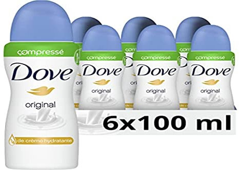 Dove Damen Deodorant Spray Anti-Transpirant Original kompresst 100 ml – 6 Stück