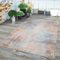 TT Home In-& Outdoor Teppich Küche Wohnzimmer Wetterfest Balkon Vintage Design Abstrakt, Farbe:Bunt, Größe:240x330 cm