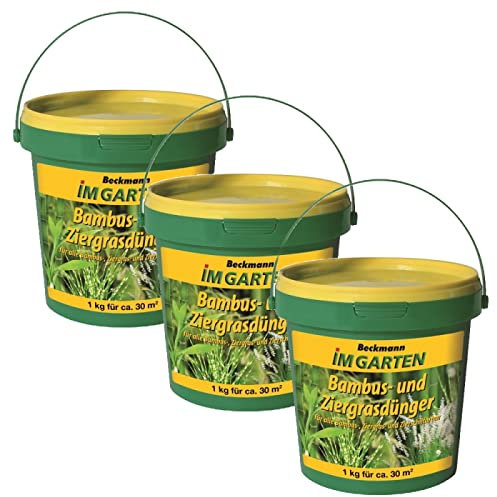 Bambus und Ziergras Dünger Beckmann Sparpack 3 x 1 kg + gratis 20g Kressesamen Sprint