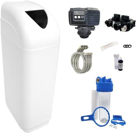Adoucisseur D'eau 16l Vanne Fleck 5600 Sxt Complet Bac Blanc - Kit Essentiel