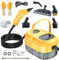 Limpiador de vapor manual, 2500 W, vapor de alta presión, limpiador de vapor, con 3 cabezales de cepillo para el hogar, cocina, alfombras, sofá