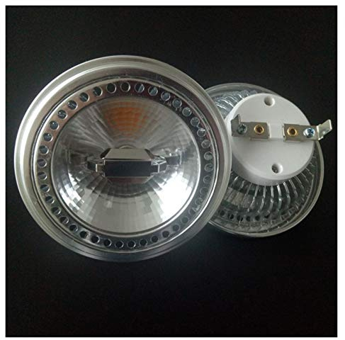 BAFEIYA Bombilla LED de maíz 2pcs De Regulación De Luz LED AR111 15W ES111 Base De Lámpara De La Pista Ángulos De Rotación G53(220-240V,Warm white 3000K)