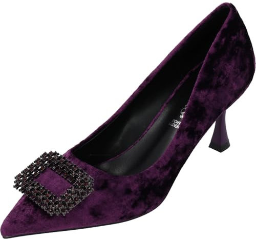 Palado Donne Pumps Tisha - Scarpe comode con tacco da donna - Stiletto moderno da donna, Viola, 40 EU