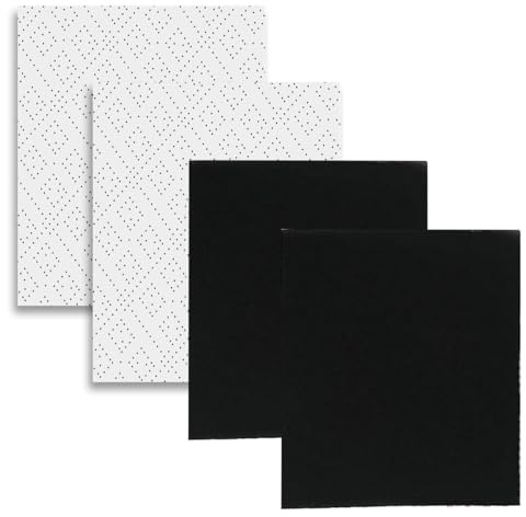 Cooker Hood Filter Kit, Extractor Fan Filters, Universal Cut To Size 2X Cooker Hood Grease 2 X Carbon Filters Contains Total 4 Filters