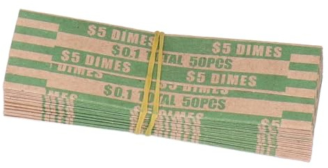 Generic Tubo di Co -paper, Involucro Roll di Monete di Grande capacità per Monete per Automatiche ($ 0,1)