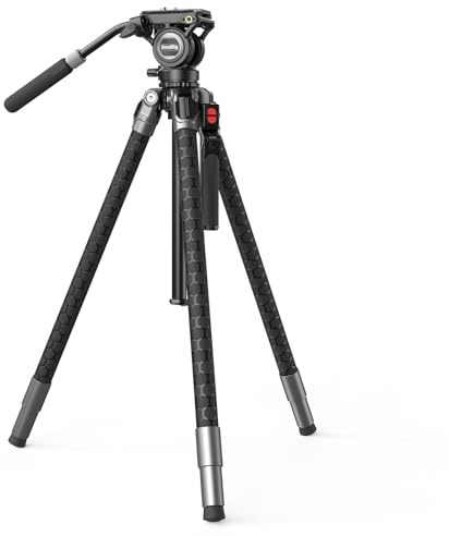 SMALLRIG x Potato Jet TRIBEX SE Hydraulic Aluminum Camera Tripod, with Video Fluid Head, 6kg/13.2lb Load, Max Height 166cm, Professional Video Tripod for Interviews/Wedding/Landscape - 5305
