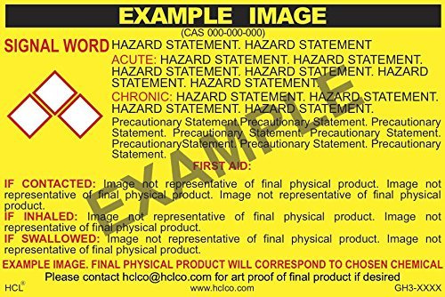 .1% Formic Acid in Water GHS Label - 2 x 3 (Pack of 25)