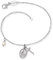 Engelsrufer Damen Armband aus Sterling Silber mit Kreuz und Maria Symbol und Muschelperlen Anhänger - Karabinerverschluss - in zwei Längen verstellbar - nickelfrei