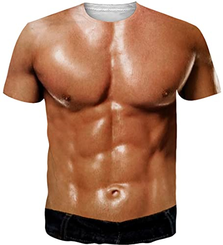 Loveternal T-Shirt Manche Courte Unisexe Motif 3D Imprimé Décontracté Tops Graphic Tees S-3XL
