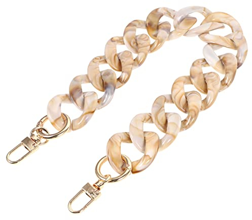 STOBOK Taschenkette aus Harz strapazierfähige Handtaschenkette Taschenkette selber machen schwarze Handtasche Geldbörsen Handtaschenkette aus Acryl Ersatzbeutelkette abnehmbar schmücken