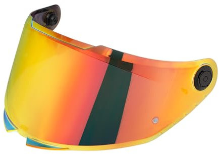 Visera de Casco para MT-V-28B Thunder 4 SV/Breaker SV/Stinger 2,Lente de Casco de Moto,Visera de Lente para Casco Protección contra Viento (Cromo Rojo)