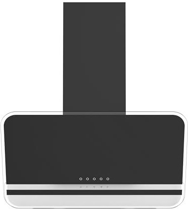 FIREGAS Campana extractora 60cm, Extractor inclinado, Motor sin escobillas, Bajo Consumo, 9 velocidades, 578m³/h, LEDs, Recirculante y Extracción, Incluye filtro de carbón