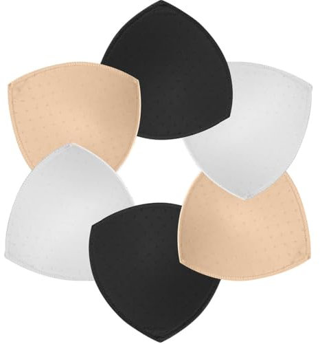 KOLZEMV 3 Paare BH Einlagen Bra Pads bh einlagen bh polster einlagen bh-einlagen BH-Pads Bikini Einlagen BH-Polsterung Push Up Wasserfest Unterwäsche Einsätze Pads Herausnehmbaren Sport BH