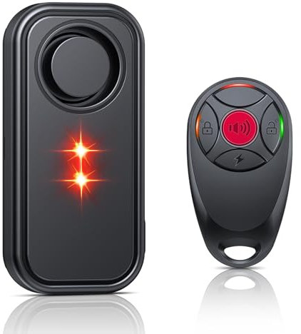 YBLNTEK Fahrradalarmanlage mit Fernbedienung, 113 dB lautes kabelloses Fahrradalarmanlage, wasserdicht Fahrrad Alarm, Diebstahlschutz Fahrradalarm Für Motorrad, Auto, Roller, E-Bike, E-Roller