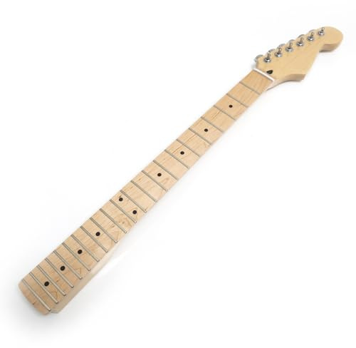 Premium lönn gitarrhals för Fender-gitarrer i Stratocaster-stil, förinstallerade 6R-tuner, justerbar halsstång, 22 medelstora jumboband, rosenträ eller lönn greppbräda-hals