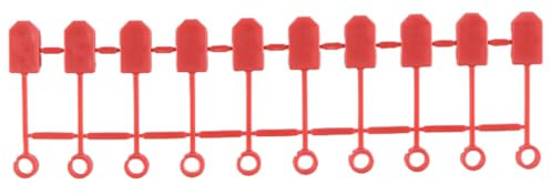 Ausi Tapas antipolvo XT60, 1 tira, paquete de 10 tapones, tapas de goma, Dean, abrazadera de goma, cubierta protectora antipolvo para RC, color rojo