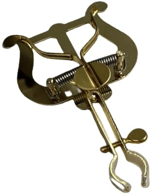 Supporto per fogli di strumenti in ottone morsetto regolabile per trombone tromba corno presa sicura pratica di prova portatile pieghevole Music Stand Strumenti a fiato