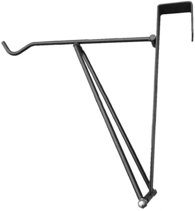 LOVIVER Horse Saddle Rack Stand Horse Blanket Hanging Rack Black Barns Holder Hangs on Stall Walls or Doors Saddle Bar for Flower Pot