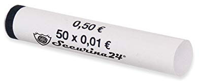 Münzhülsen 300 Stück 1 Cent bis 2 Euro oder gemischt - Securina24® (1 Cent - 300 Stück)