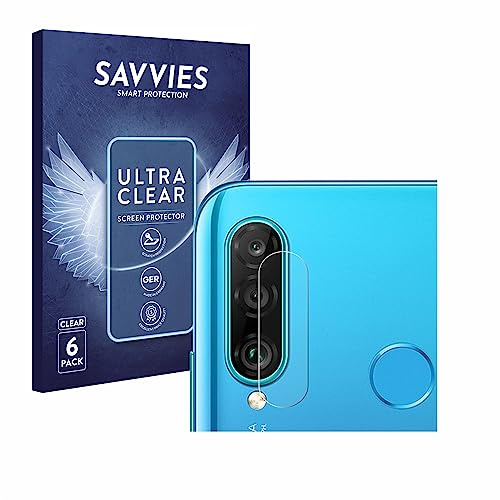 Savvies 6 Stück Schutzfolie für Huawei P30 lite/New Edition (Kamera) Displayschutz-Folie Ultra-Transparent