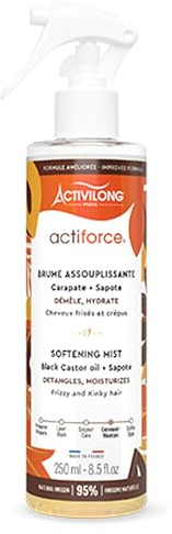 ACTIVILONG - Nebbia ammorbidente Actiforce - Capelli ricci e crespi - ammorbidisce, districante, idrata - 95% di ingredienti naturali - Made in France - 250 ml