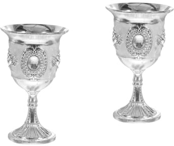 Cabilock 2 Pz bicchiere di vino bicchieri da cocktail bicchieri eleganti coppa calice tazza da dessert in metallo bicchieri di vino Home decor bicchiere da cocktail d'epoca calice di vino