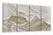 DEQORI Glasbilder Echtglas | Motiv Sandwellenzauber | horizontal 4-teilig 4x30x60 cm | große XXL Deko | Wandbilder für Wohnzimmer, Schlafzimmer, Flur & Küche | moderne Wanddeko