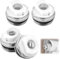 QWORK® 4Pcs Radiator Air Vent Bleed Valves Plug, 1/2 Radiator Bleed Screw