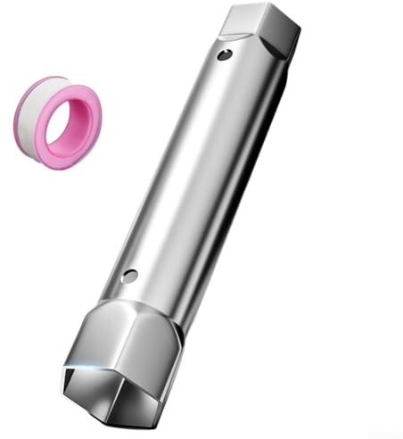 Jotekonoby Set di chiavi a tubo regolabili, chiave a doppia testa da 23-27 mm e 34-40 mm, strumento di riparazione per rubinetto del lavandino, chiave a bussola per installazione di scarico, strumento