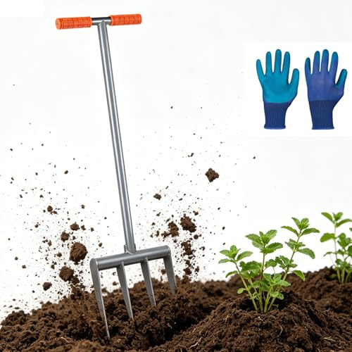 CPROSP Biofourche 4 Dents 107cm en Acier Monobloc