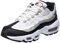 Nike Damen Air Max 95 Sneaker, White Black Lt Iron Ore University Red, 39 EU