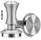 Espresso Tamper Barista - Prensador de café barista de 58,3 mm con base ondulada de acero inoxidable 100% con doble resorte, constante 30 libras, compatible con máquina de espresso Rancilio,