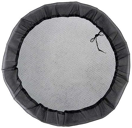 3 Pcs Rain Barrel Mesh Cover, 110cm Water Collection Bucket Adjustable Protective Cover with Drawstring, Water Barrel Net Cover for Home Garden