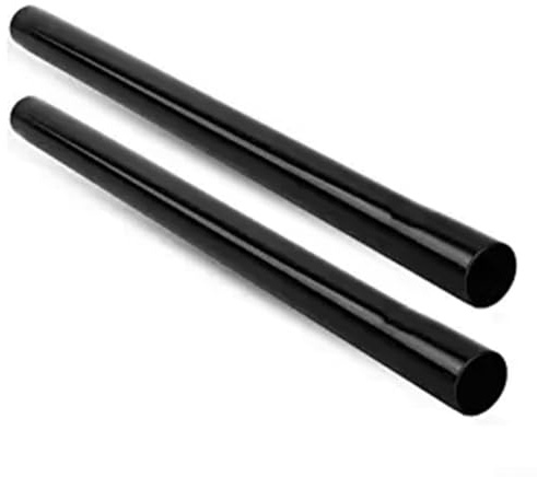 Lot de 4 tubes d'extension en plastique pour aspirateur 35 mm de diamètre Noir