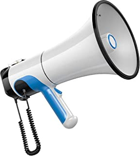 YKMYXZ loud hailer， Loud hailer, Usb Handheld Voice Amplifier, 80 Watts Adjustable Vol Control Built-in Siren Megaphone Speaker